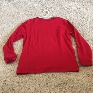 Boys size medium red Old Navy long sleeved shirt